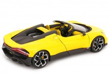 BUGATTI W16 Mistral 2023 Yellow - Bburago Scale 1:18 (11051Y)