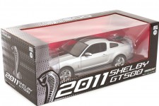 SHELBY Cobra GT500 2011 Silver / Black - Greenlight Escala 1:18 (13673)