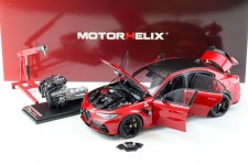 ALFA ROMEO Giulia GTA 2021 Red Metallic - Motorhelix Escala 1:18 (M89001)