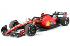 FERRARI SF23 Winner GP Singapore 2023 C. Sainz - With Showcase - BBR Scale 1:18 (BBR231855DDIE-V)