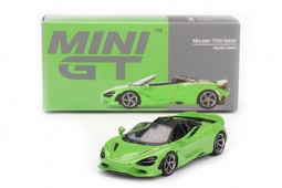 McLaren 750S Spider 2024 Mantis Green MiniGT Escala 1:64 (MGT00783)