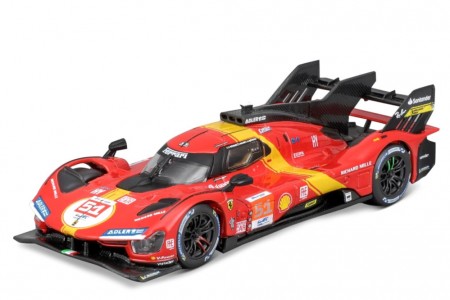 FERRARI 499P Ganador 24h LeMans 2023 Pier Guidi / Calado / Giovinazzi - Bburago Escala 1:43 (36322-51)