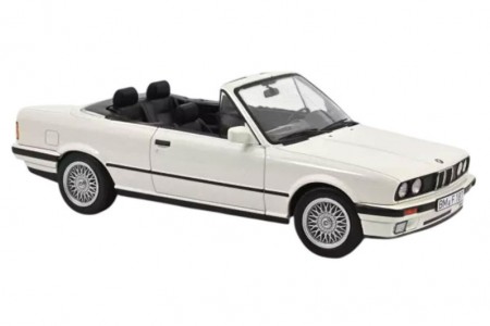 BMW 325i (E30) Cabriolet 1991 White - Norev Escala 1:18 (183213)