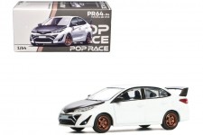 TOYOTA GR Vios White - POP Race Escala 1:64 (PR640094)