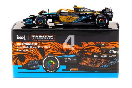 McLaren MCL36 GP Abu Dhabi 2022 Lando Norris - Tarmac Works Escala 1:64 (T64G-F041LN3)