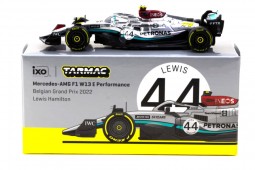 MERCEDES-AMG W13 GP Belgium 2022 Lewis Hamilton - Tarmac Works Scale 1:64 (T64G-F044LH3)
