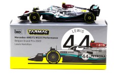 MERCEDES-AMG W13 GP Belgium 2022 Lewis Hamilton - Tarmac Works Scale 1:64 (T64G-F044LH3)