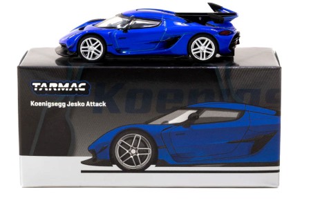 KOENIGSEGG Jesko Attack Blue - Tarmac Works Escala 1:64 (T64G-TL052-BL)