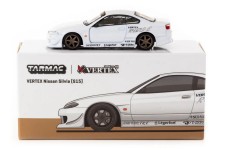 Vertex NISSAN Silvia S15 White Metallic - Tarmac Works Escala 1:64 (T64G-023-WH)