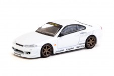 Vertex NISSAN Silvia S15 White Metallic - Tarmac Works Escala 1:64 (T64G-023-WH)