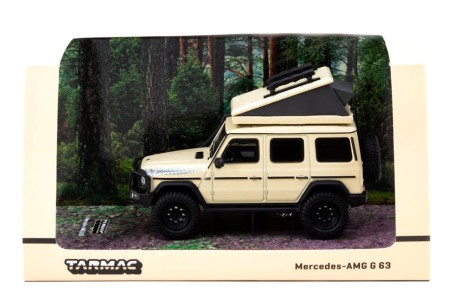 MERCEDES-AMG G63 4x4 Camping 2020 Beige / White - Tarmac Works Scale 1:64 (T64R-040-CAMP)