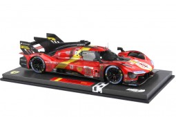 FERRARI 499P Dirty End Race Ganador LeMans 2023 - Con Vitrina - BBR Escala 1:18 (P18235DIRTY-V) 