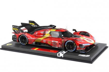 FERRARI 499P Dirty End Race Ganador LeMans 2023 - Con Vitrina - BBR Escala 1:18 (P18235DIRTY-V) 