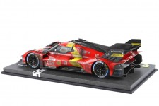 FERRARI 499P Dirty End Race Ganador LeMans 2023 - Con Vitrina - BBR Escala 1:18 (P18235DIRTY-V) 