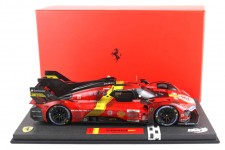 FERRARI 499P Dirty End Race Ganador LeMans 2023 - Con Vitrina - BBR Escala 1:18 (P18235DIRTY-V) 