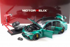 ALFA ROMEO Giulia GTAm 2021 Green - Motorhelix Scale 1:18 (M89008)