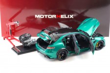 ALFA ROMEO Giulia GTAm 2021 Green - Motorhelix Escala 1:18 (M89008)
