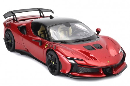 FERRARI SF90XX Stradale 2024 Rosso Magma Metallic - Bburago Scale 1:18 (16020R) 