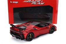 FERRARI SF90XX Stradale 2024 Rosso Magma Metallic - Bburago Escala 1:18 (16020R) 