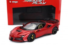 FERRARI SF90XX Stradale 2024 Rosso Magma Metallic - Bburago Scale 1:18 (16020R) 