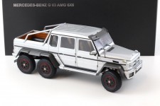 MERCEDES-Benz G63 AMG 6x6 2013 Silver - AutoArt Scale 1:18 (76301)