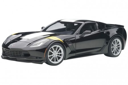 Chevorlet CORVETTE C7 Grand Sport 2017 Black - AutoArt Escala 1:18 (71273)