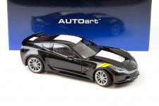 CHEVROLET Corvette C7 Grand Sport 2017 Black - AutoArt Escala 1:18 (71273)