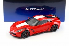 Chevrolet CORVETTE C7 Grand Sport 2017 Red - Autoart Escala 1:18 (71274)