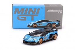 LAMBORGHINI Aventador SVJ 63 2023 Blue Aegir - MiniGT Escala 1:64 (MGT00784L)