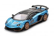 LAMBORGHINI Aventador SVJ 63 2023 Blue Aegir - MiniGT Escala 1:64 (MGT00784L)