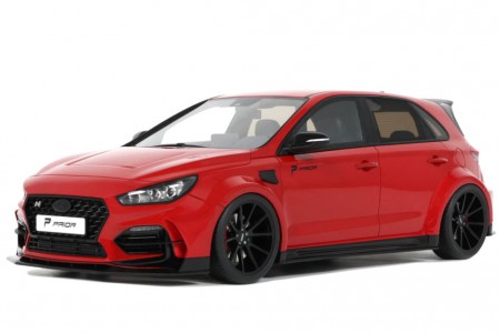 HYUNDAI i30 N Prior Design 2021 Red - OttoMobile Escala 1:18 (OT1112)