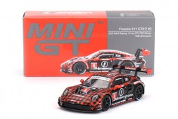 PORSCHE 911 GT3 R Ganador 12h Sebring 2023 Bachler / Vanthoor - MiniGT Escala 1:64 (MGT00770L) 