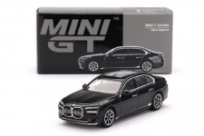 BMW i7 xDrive60 2024 Black Sapphire - MiniGT Escala 1:64 (MGT00802L)