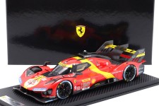 FERRARI 499P 3rd 1000 Millas Sebring 2023 Fuoco / Molina / Nielsen - BBR Escala 1:18 (CS18003)