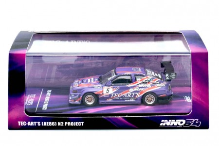 TOYOTA Sprinter Trueno AE86 N2 Project By Tec-Arts - Inno Models Escala 1:64 (IN64-AE86N2-TECART)