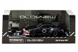 PORSCHE 997 Old & New Matt Black - Tarmac Works Escala 1:64 (T64-TL053-MB)