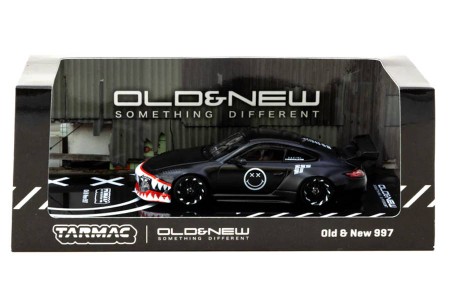 PORSCHE 997 Old & New Matt Black - Tarmac Works Escala 1:64 (T64-TL053-MB)