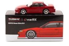NISSAN Silvia Vertex S13 Red Metallic - Tarmac Works Escala 1:64 (T64G-025-RE)