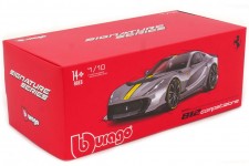 FERRARI 812 Competizione 2021 Grey Metallic - Bburago Scale 1:18 (01647)
