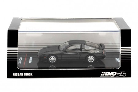 NISSAN 180SX Black - Inno Models Escala 1:64 (IN64-L180SX-BLA)