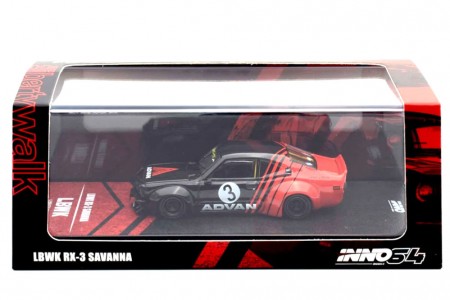 MAZDA LBWK RX3 Savanna Advan Livery - Inno Models Scale 1:64 (IN64-LBWKRX3-02)