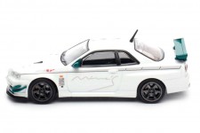 NISSAN Skyline GT-R (R34) V-Spec Mines White - Inno Models Scale 1:64 (IN64-R34VS-MINES)