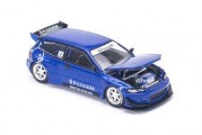 HONDA Pandem CIvic EG6 Blue - POP Race Scale 1:64 (PR640127)