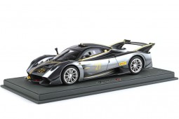 PAGANI Huayra R 2021 Metallic Grey - With Showcase - BBR Scale 1:18 (P18218B-V)