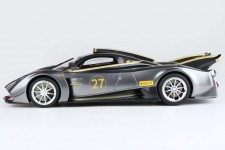 PAGANI Huayra R 2021 Metallic Grey - With Showcase - BBR Scale 1:18 (P18218B-V)