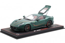 FERRARI F12 TDF 2016 Matt Green One-Off Tailor Made - With Showcase - BBR Scale 1:18 (BBR182105ST-25-V)