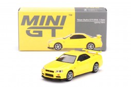 NISSAN Skyline GT-R (R34) V-Spec 1999 Yellow - MiniGT Escala 1:64 (MGT00762)
