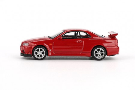 NISSAN Skyline GT-R (R34) V-Spec 1999 Red - MiniGT Escala 1:64 (MGT00796R)