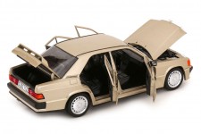 MERCEDES-Benz 190E 2.3 16V 1984 Smoke Silver Metallic - Norev Escala 1:18 (183831)