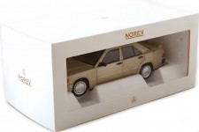 MERCEDES-Benz 190E 2.3 16V 1984 Smoke Silver Metallic - Norev Escala 1:18 (183831)